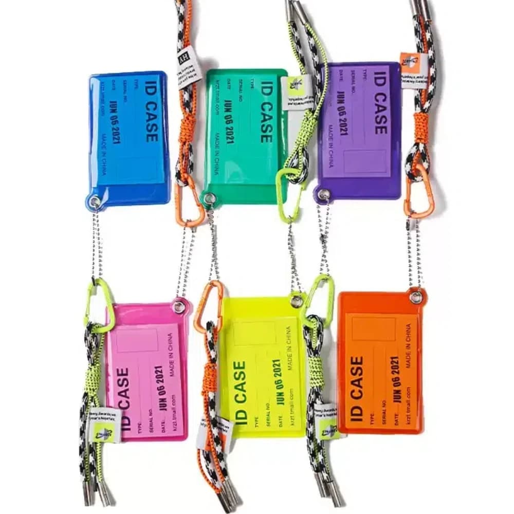 Lanyard and Credential Holder Metal Keyring Landyards Pink Cord for Keys With Card Holder Keychain Accessories Decorations