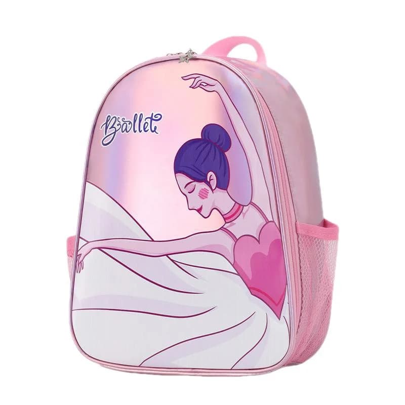 Kids Glitter Laser Ballet Dance Backpack for Teens Toddler Girls Princess Ballerina Dancing Yoga Latin Jazz Storage Daypack Bag