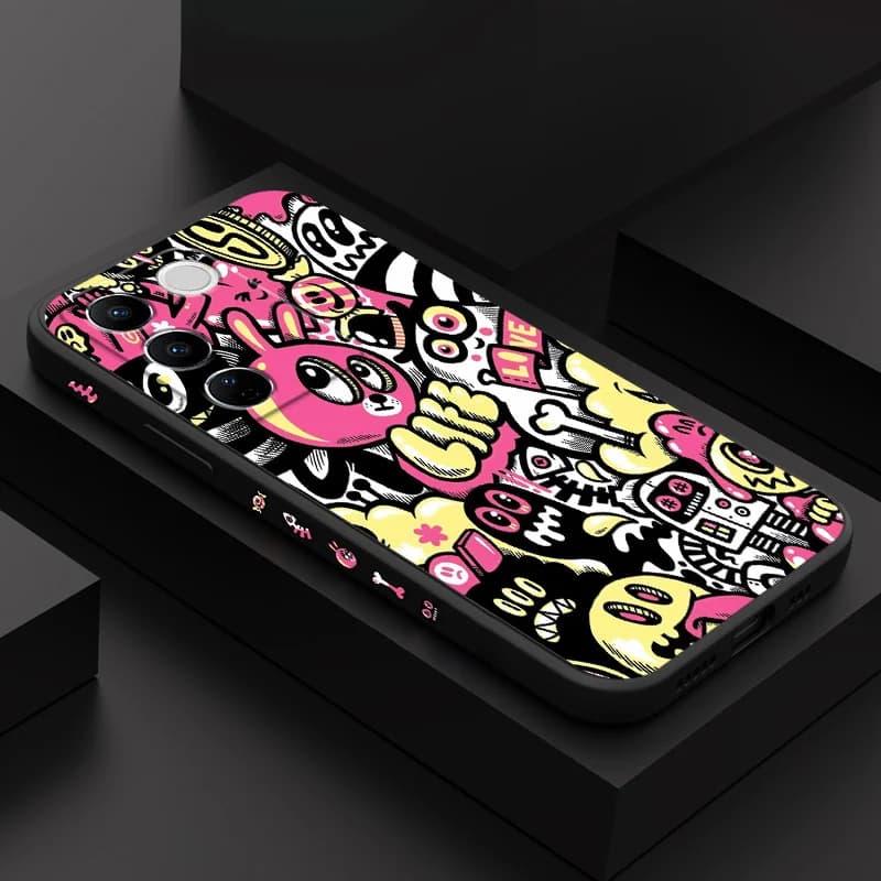 Strange Rabbit Phone Case For VIVO V30 V29 V29E V27 V27E V25 V25E V23 V23E V21 V20 Y20 Y12 Y21 Y22 Y50 Y35 Y76 Y36 Pro 4G 5G