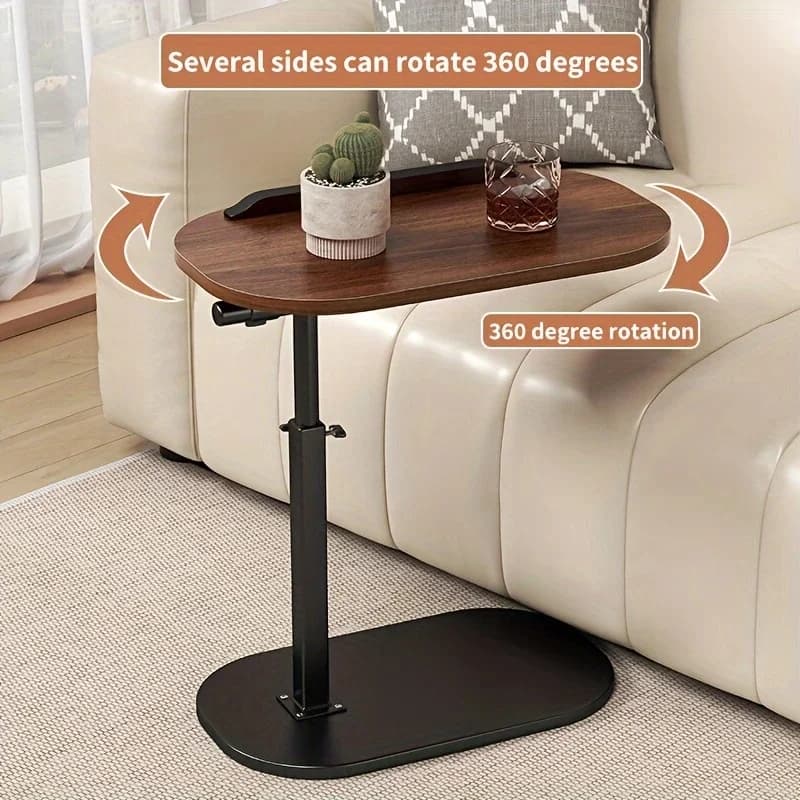 Portable Adjustable Folding Side Table/Laptop Desk, for Home Office, Coffee Table, Bedside Sofa, Office Reception Area, Mother's