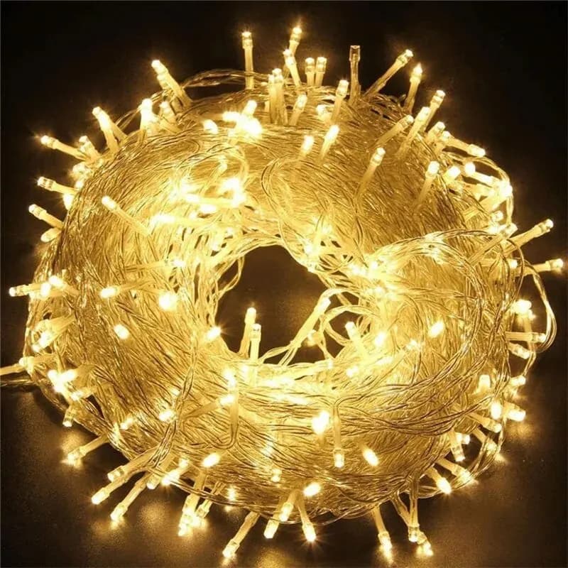 220V EU Plug 10M100LED Outdoor String Light Garlands Decoraction Fairy Lamp For Home Wedding Party Holiday Lights