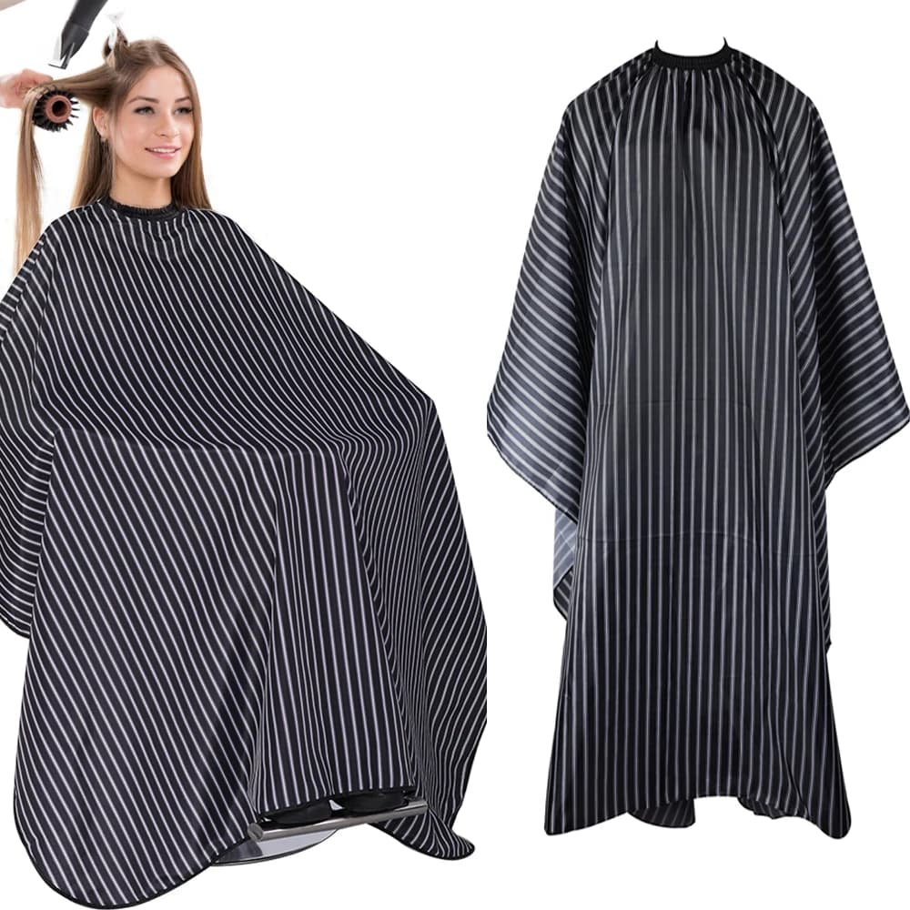 Hair Salon Capes With Adjustable Neckline Waterproof Hairdressing Styling Hair Cutting Nylon Cape For Barber Hairdressers