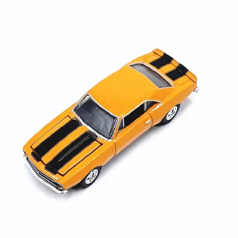 Green-light 1:64 Cama-ro Rs 1967 Orange Alloy Simulation Model Car