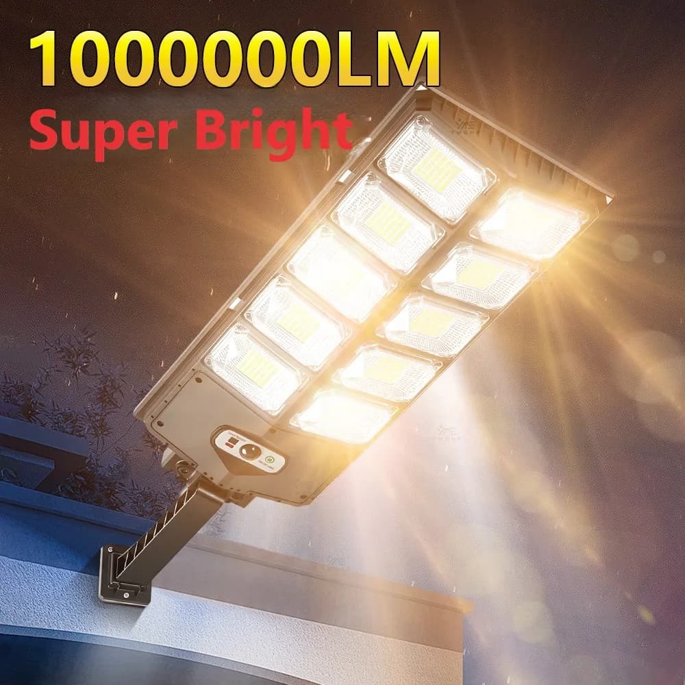 1000000LM Super Bright Solar Outdoor Lights Motion Sensor Wall Light Solar Powered LED Street Lamp Home And Gardens Decoration