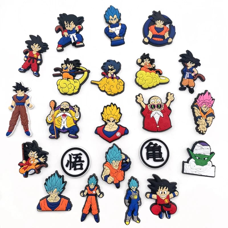 New JIBBITZ Dragon Ball Shoe Charm For Clogs PVC Waterproof Sandals Decorate Buckle Decorations Accessories Toys Gift