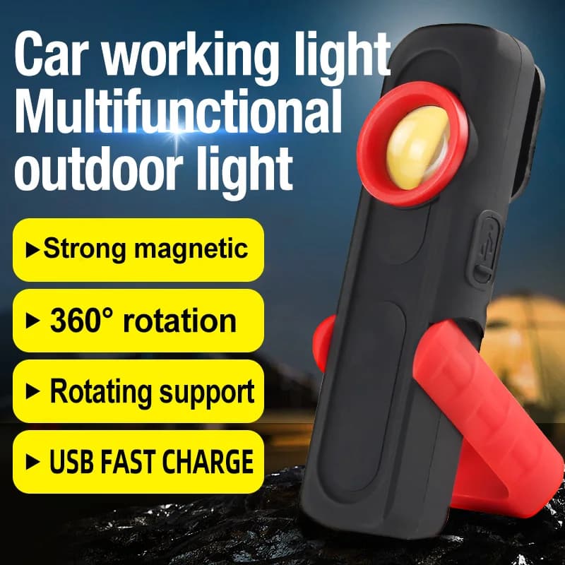 Car Detailing Tools Car Paint Finish Lamp Scan Swirl Magnetic Grip Multifunction Auto Repair Working Light 500LM 2400mAh USB