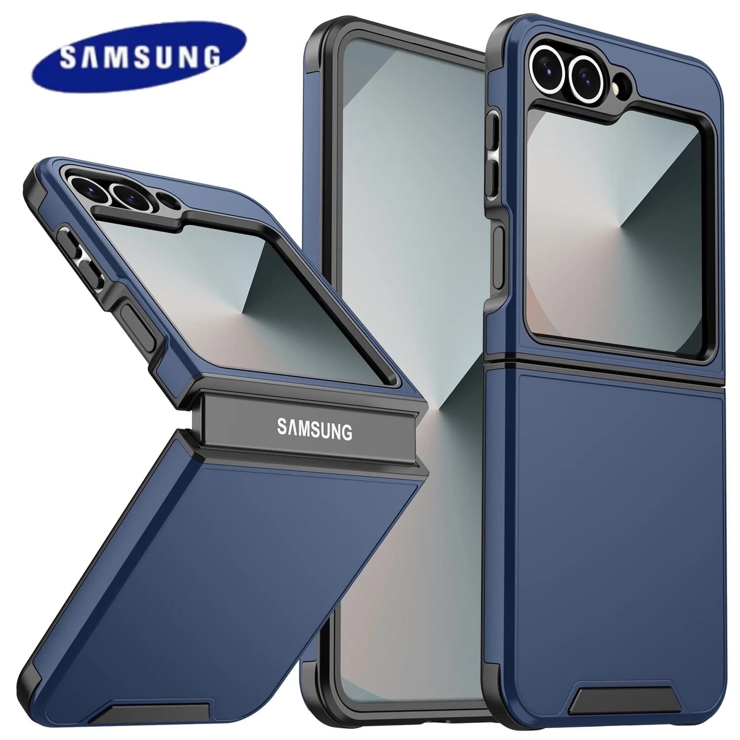 Luxury Original Official Slim Matte Protection Phone Case Samsung Galaxy Z Flip 7 6 5 4  For Wireless Charging Shockproof Cover