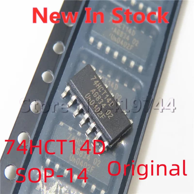 10PCS/LOT 74HCT14 74HCT14D SN74HCT14D SOP14  SMD 3.9MM In Stock NEW original IC