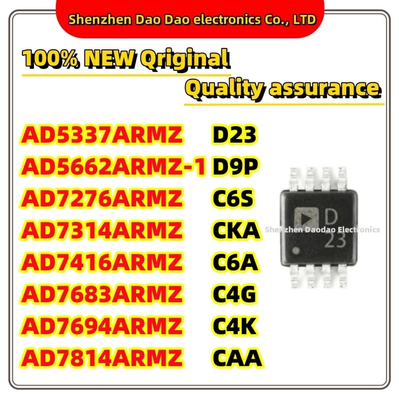 AD5337ARMZ AD5662ARMZ-1 AD7276 AD7314 AD7416 AD7450 AD7683 AD7694 AD7814 MSOP-8 ARMZ D23 D9P C6S CKA C6A C4G C4K CAA REEL7