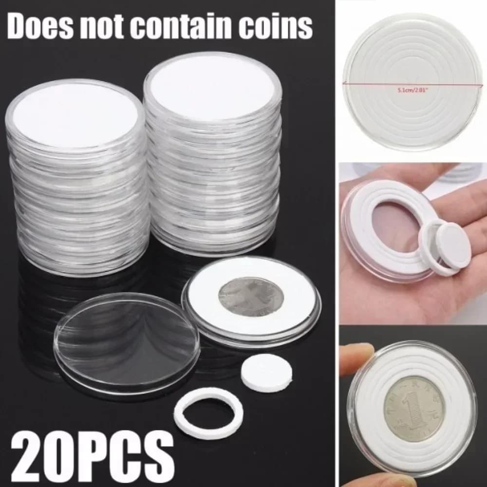 20pcs Coin Collection Box