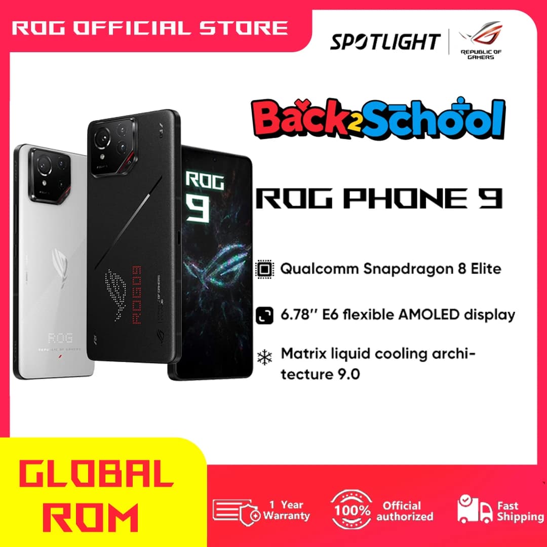 World Premiere ASUS ROG Phone 9 5G Smartphone Snapdragon 8 Elite 6.78‘’ 185Hz AMOLED Display ROG 9 Pro 5800mAh NFC Mobile Phone