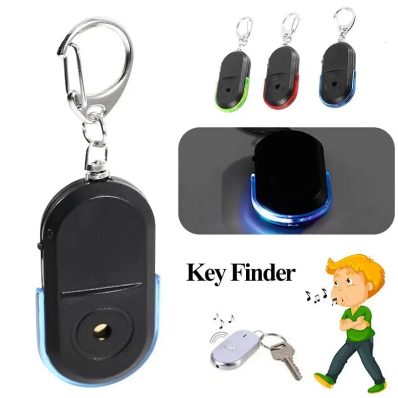 Smart Anti-Lost Alarm Key Finder Locator Tracker Keychain Whistle Sound Flashing Beeping With LED Light Anti Lost Keyring Finder