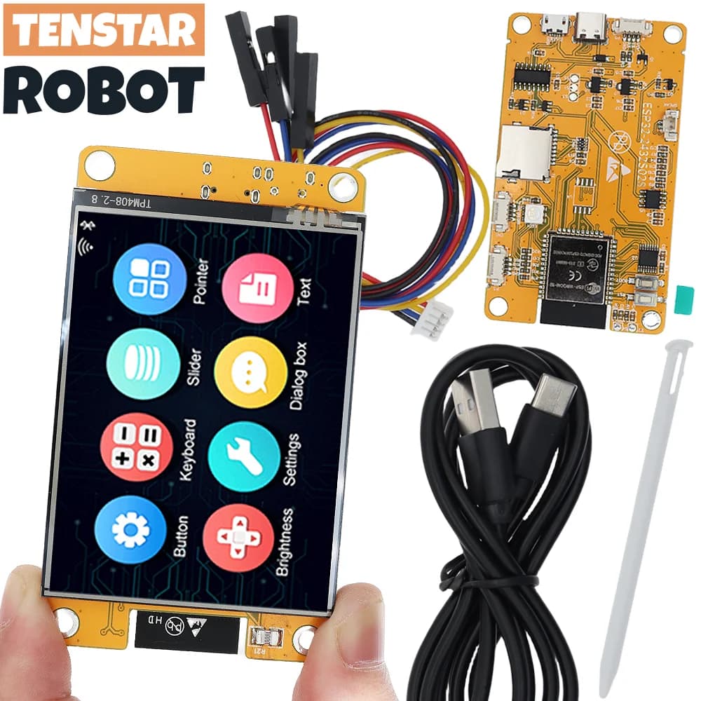 TENSTAR ESP32 LVGL WIFI&Bluetooth Development Board 2.8 "240*320 Smart Display Screen 2.8inch LCD TFT Module With Touch WROOM