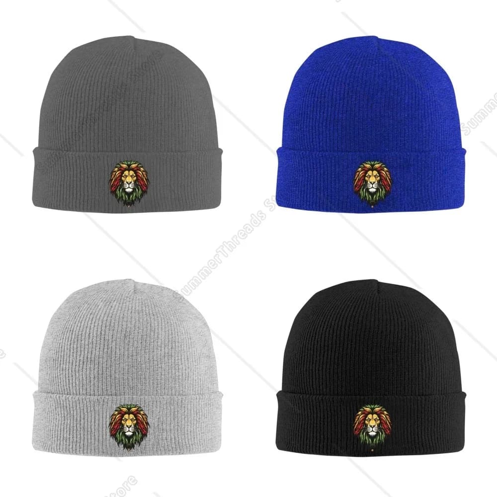 Lion Of Judah Unisex Knitted Hat Outdoor Warm Men Solid Color Crimping Skullies Beanie Cap Hip Hop