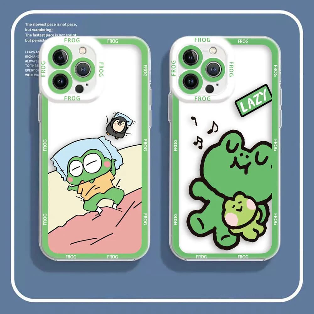 Cartoon Funny Frog Phone Case For Infinix TECNO POVA 2 3 POP SMART 4 5 6 7 8 NOTE 10 11 12 G96 30 30I CAMON 19 20 VIP PRO Case