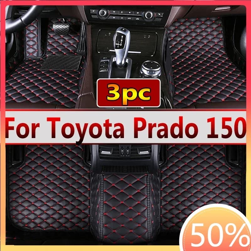 For Toyota Prado 150 2020 2019 2018 2017 2016 2015 2014 Car Floor Mats Accessories Protect Styling Parts Auto Carpets Waterproof