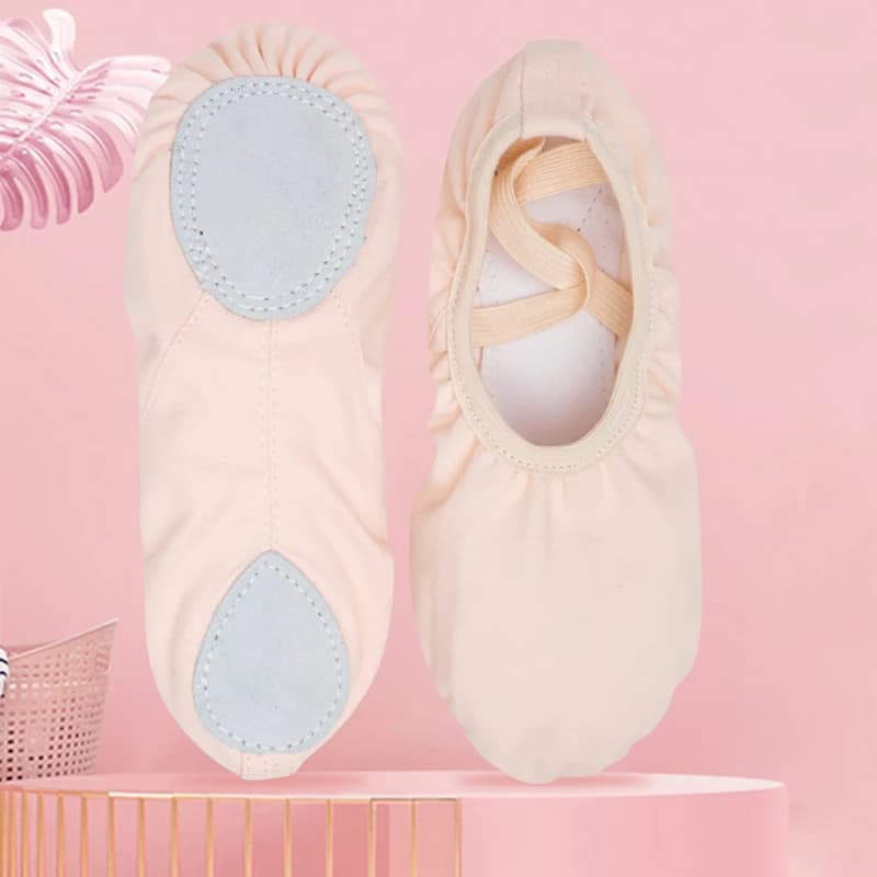 USHINE quality professional Children dance slippers adult  canvas soft Sole yoga gym ballet shoes girls woman man ballerina