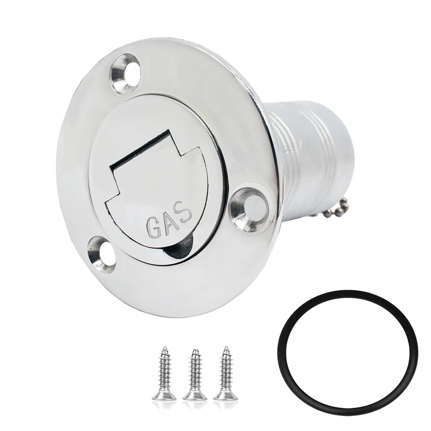 Marine Hardware 316 Stainless Steel 1.5" 38mm Deck Filler Fill FUEL GAS DIESEL WATER WASTE Keyless Cap Boat Accessories Yacht