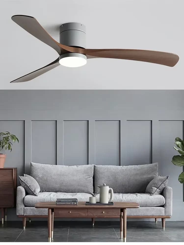 Low Floor Fan Lights with LED Light  Modern Simplicity DC Remote Control Indoor Ceiling Fan 110V 220V Electric home Fans