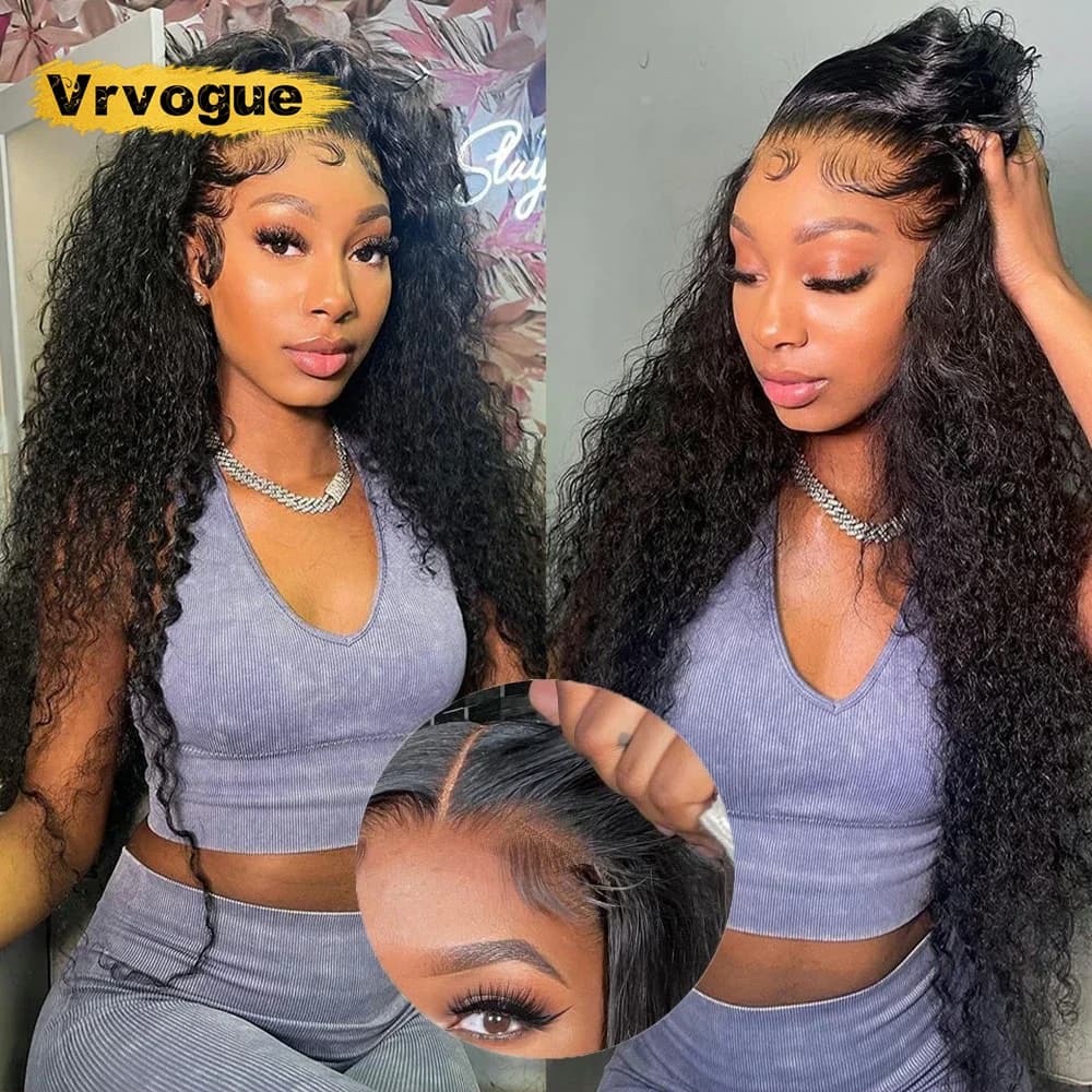 Wear And Go Glueless Human Hair Wig 13x6 Curly Human Hair Wig 6x4 Glueless Wig Human Hair Ready To Wear Deep Wave Wig Preplucked