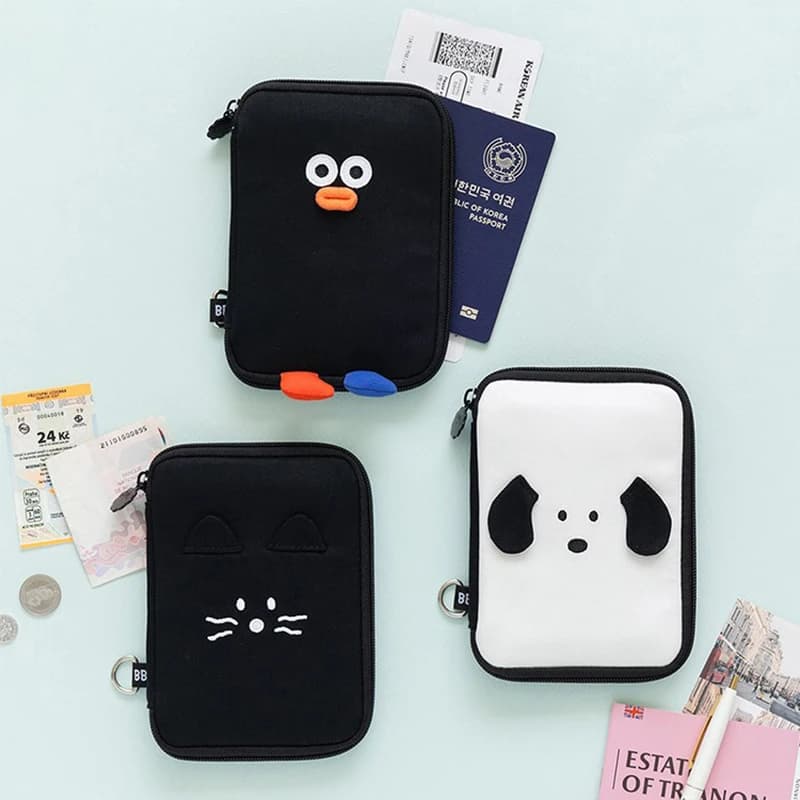 Fashion Cartoon Passport Cover Cute Print Girls Boys ID Card Holder Travel Ticket Passport Case