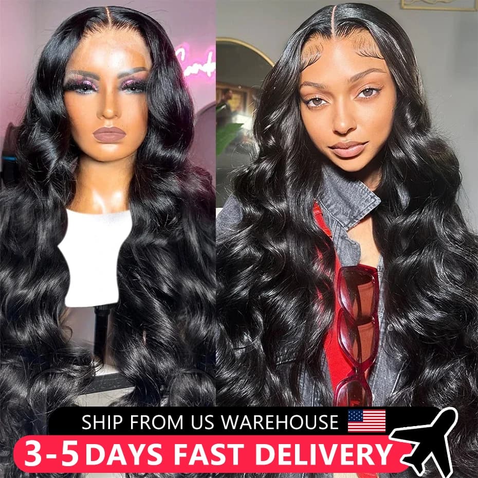 Wig Human Hair Body Wave 13x4 13x6 HD Lace Frontal Wig Pre Plucked 4x4 Lace Closure Wig For Women Brazilian Curly Human Hair Wig