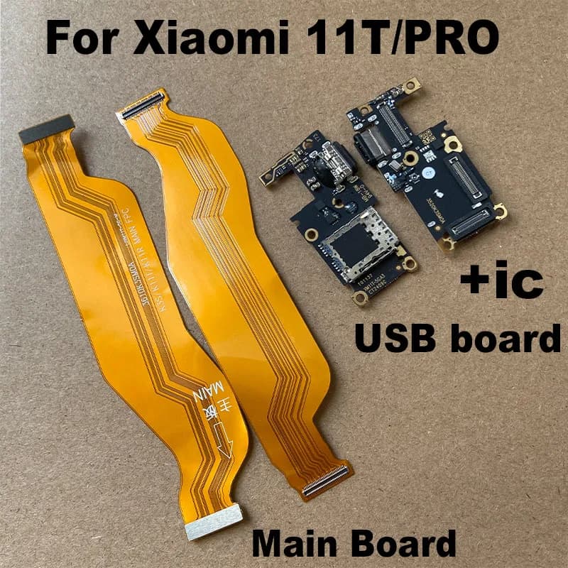 For Xiaomi 11T / 11T Pro 5G USB Charging Port Dock Connector Board Charger Main Board Mother Board Flex Cable Replacement