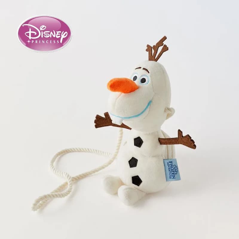 Disney's New "Frozen" Snowman Olaf Plush 3D Children's Mini Cute Mini Crossbody Bag for Boys and Girls