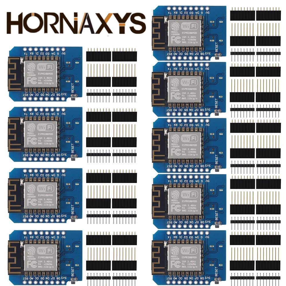 1-10PCS WeMos D1 Mini ESP8266 ESP-12F ESP12 Module WiFi Development Board TYPE-C Micro USB 3.3V Digital Pin For Arduino