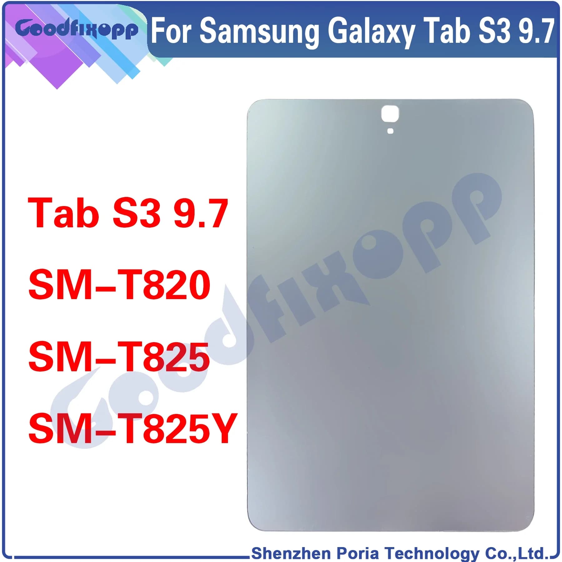 For Samsung Galaxy Tab S3 9.7 SM-T820 SM-T825 SM-T825Y T820 T825 T825Y Back Battery Cover Door Housing Case Cover Replacement
