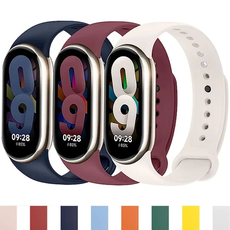Silicone Strap For Xiaomi Mi band 8 Bracelet belt Sport colorful watchband replacement Smartwatch for Xiaomi mi band 8 bracelet