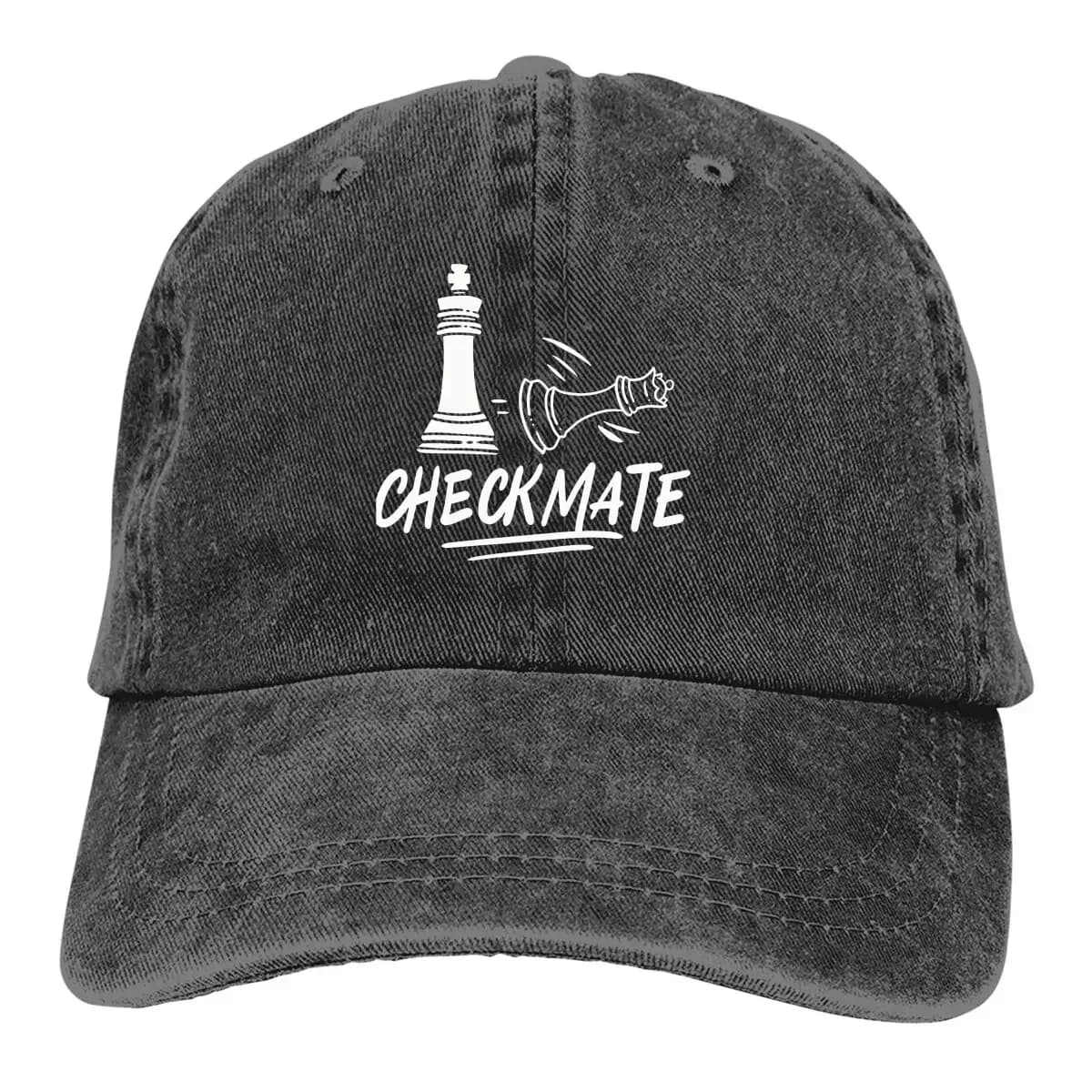 Pure Color Dad Hats Checkmate Player Women's Hat Sun Visor Baseball Caps Chese Pieces Peaked Cap