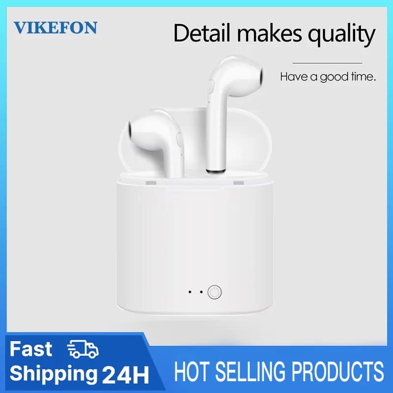 Original i7s TWS Fone Wireless Earphones Bluetooth Headphones with Charging Box Earbuds for Smart Phone Xiaomi Samsung Huawei