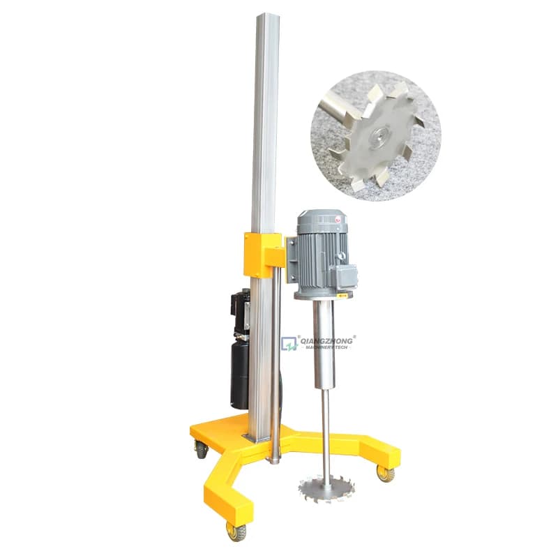 Small High Speed Mixer Dispersing Mixing Machine for Liquid Cosmetics Gel Glass Glue - 2900 R.p.m Rpm 1000 Air Agitator 200 L