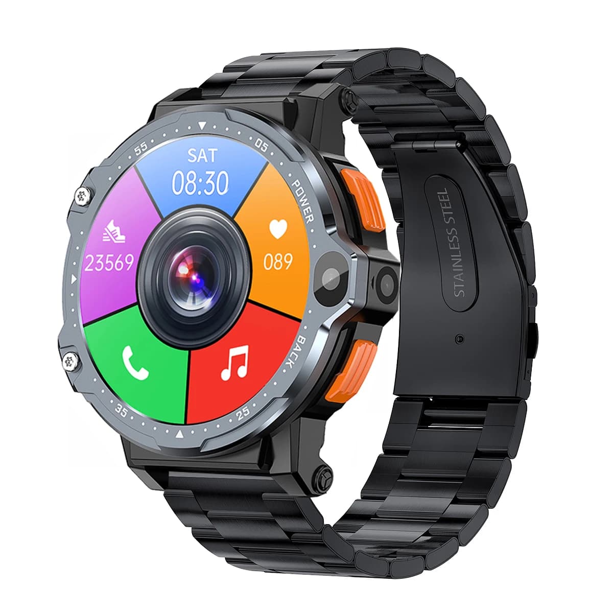 NEW 4G NetworK Smart Watch GPS Wifi SIM NFC Dual Camera Rugged 16G 64G ROM Storage Google Play IP67 Android Smartwatch