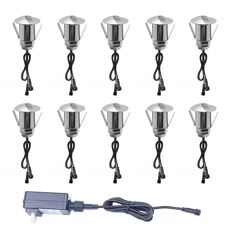 Modern Design 1pcs SMD2835 LED DC12V 0.6W PC+Aluminum Certification CE ROHS LED Floor Lamp 20pcs/set U101-10 Deck  lights