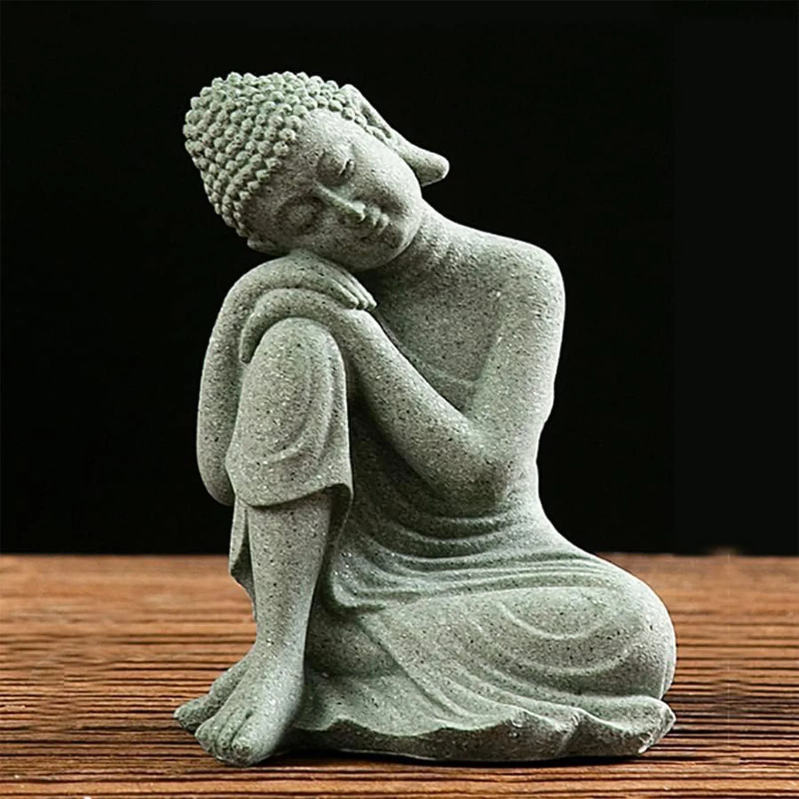 Meditating Buddha Statue Sculpture Table Art Home Room Decoration Gift for Housewarmin