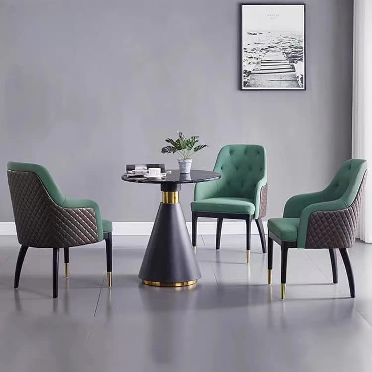 Bentley Chair Luxury Room Furniture Pu Upholstered Seat Dining Chairs Designer Unique Leather Dining Chair