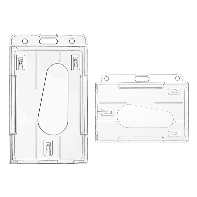 ID Tag Transparent Working Permit Case Employee's Pass Business Work Card Cover Sleeve Name Badge Holder Credit Card Holder Case