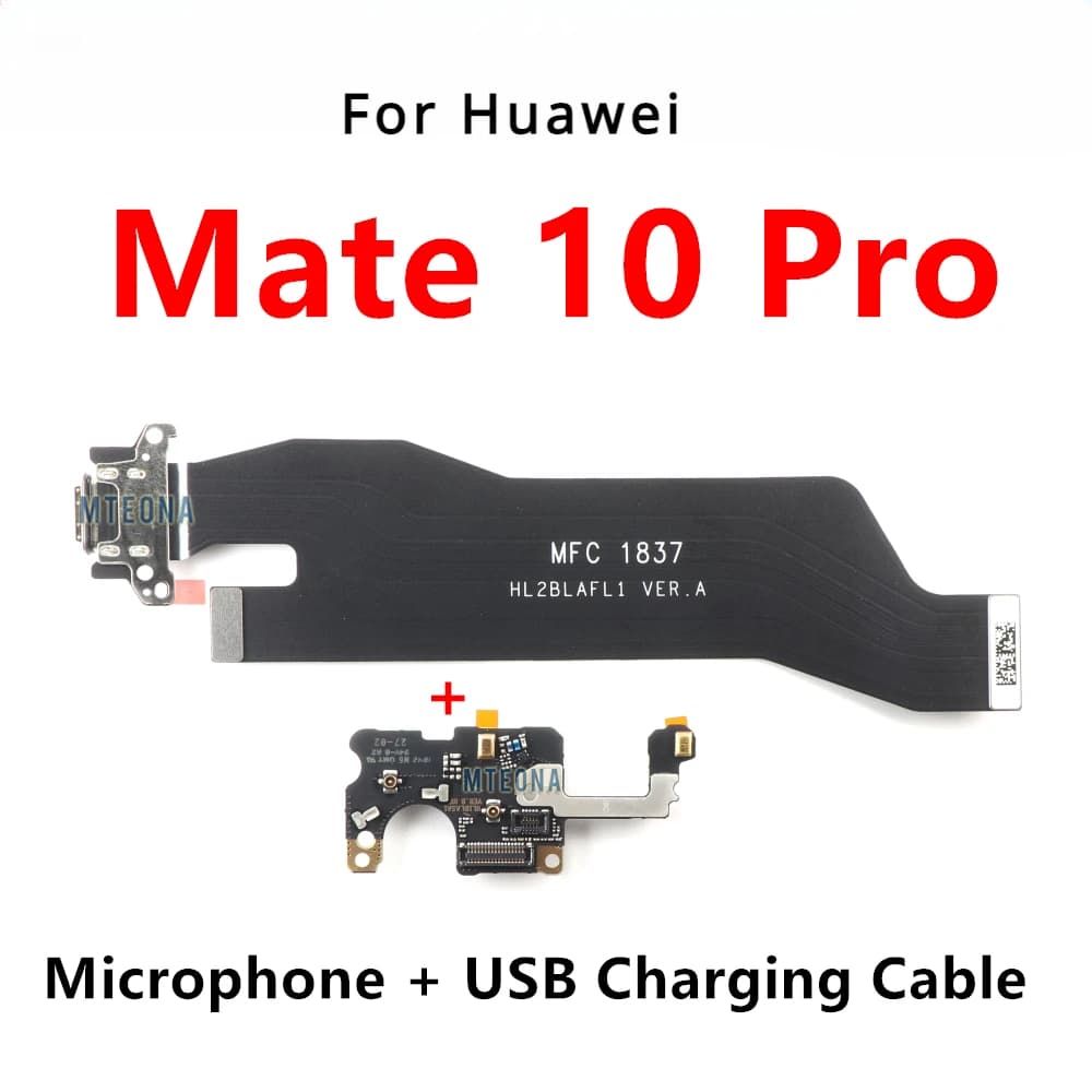 Microphone Module USB Charging Dock Flat Cable For Huawei Mate 10 Pro Connector Flexible Ribbon