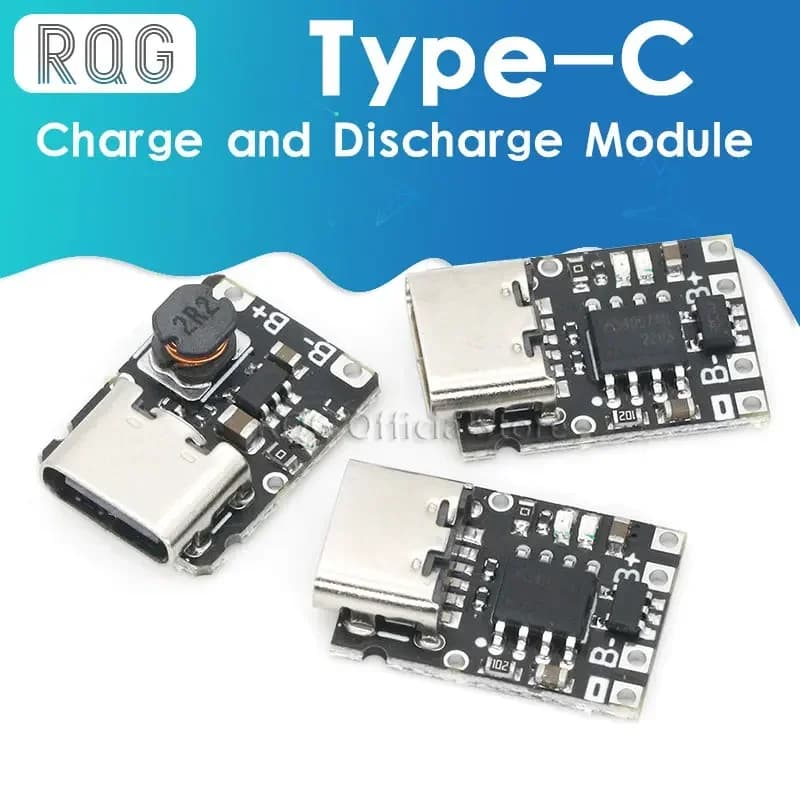 Type-C USB TP4057 1A Lithium Battery Charging Protection Board Module Polymer Battery Over TP4056 With Temperature Protection