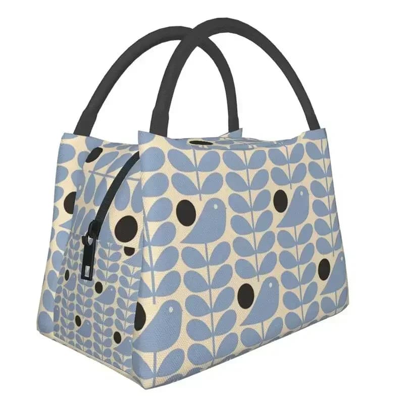 Custom Orla Kiely Early Bird Lunch Bags Men Women Warm Cooler Insulated Lunch Boxes for Work Pinic or Travel