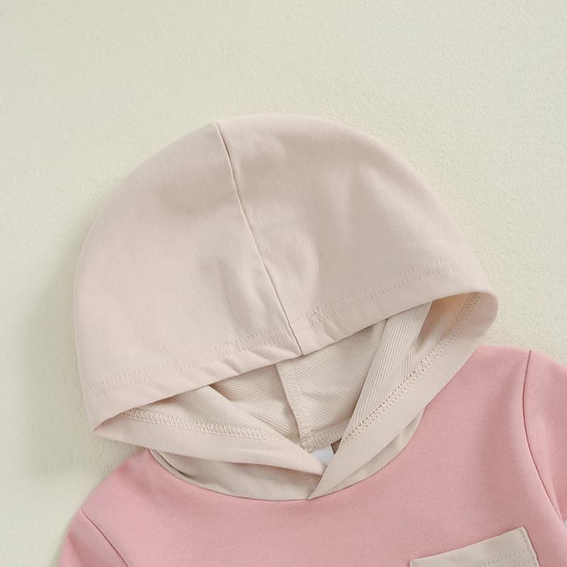 Adorable Baby Boy Girl Autumn Clothes Stylish Hooded Sweatshirt with Elastic Waist Pants for a Cute 2 Piece Outfit