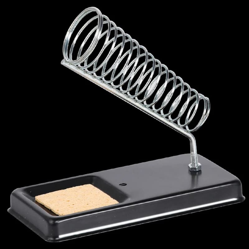 1PC Electric Soldering Iron Stand Holder with Welding Cleaning Sponge Pad Generic High Temperature Resistance Welding Accessorie