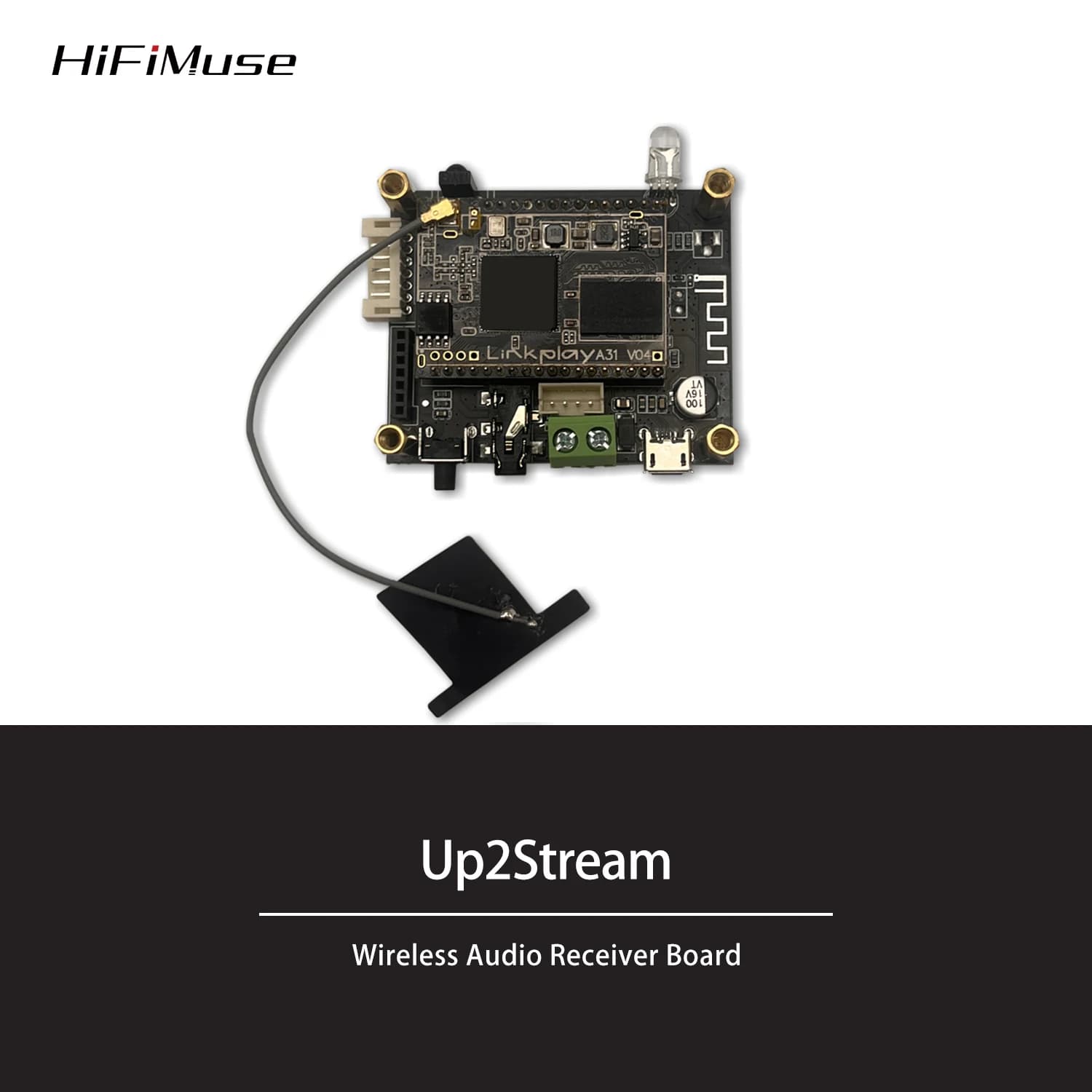 D10 WiFi and Bluetooth 5.0 Audio Receive Bluetooth Module I2S Analog Output ESS9023 Output Board With Airplay DLNA Wifi Audio