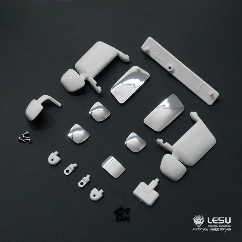 Lesu 1/14 Truck Rearview Mirror Spare Parts For DIY Tamiyaya R620 470 RC Tractor Truck Cars Electric Model Th05105-Smt8