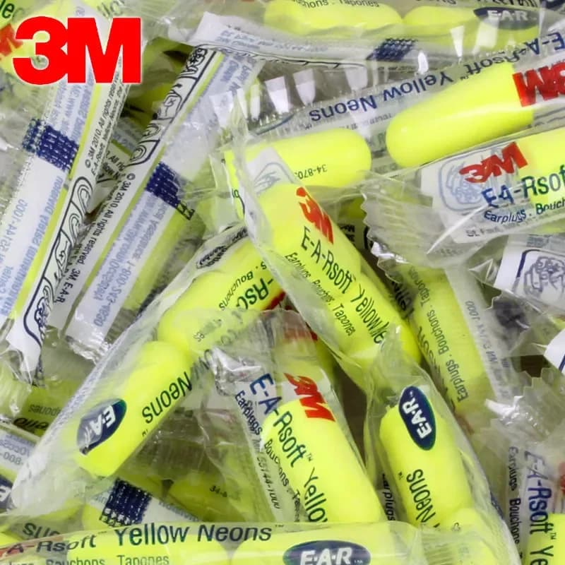 10 pairs】3m1250 earplugs noise reduction sleep special noise insulation learning industrial earplugs professional anti-noise