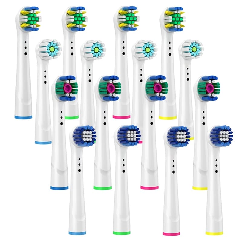Electric Toothbrush Nozzles For Oral B Braun 3D White Floss Action Precision Clean Gum Care Universal Toothbrush Heads for OralB