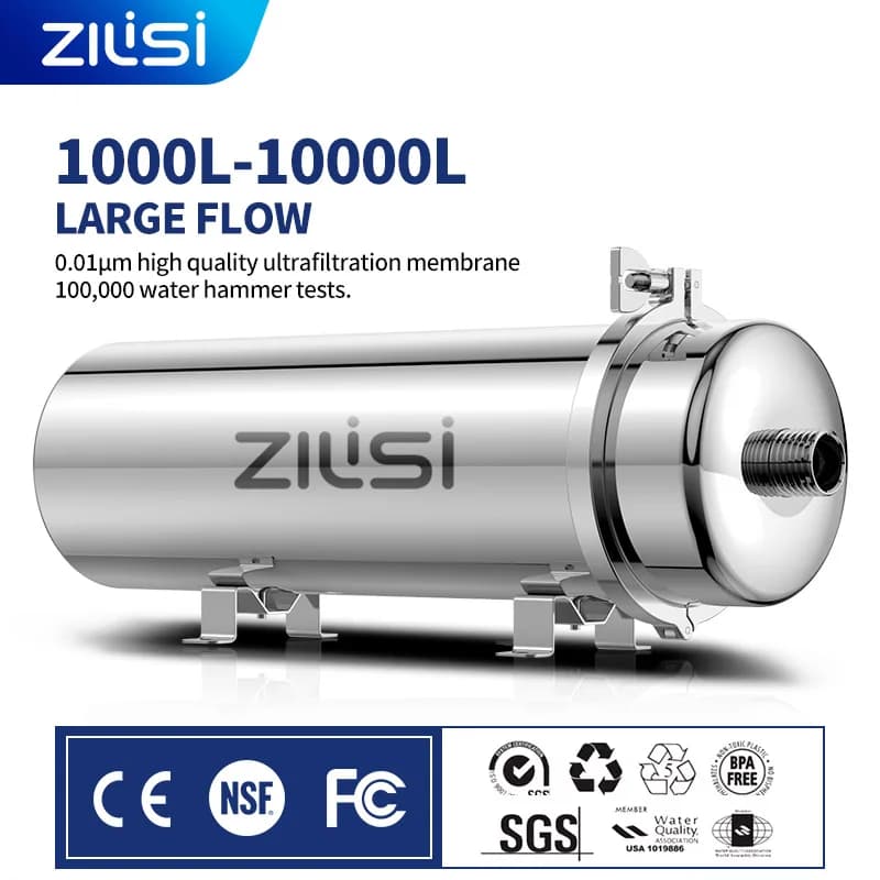 whole house high flow water filter system 1000L-8000L stainless steel mineral water filter  Reusable PVDF Lasts Exceed 5 Years