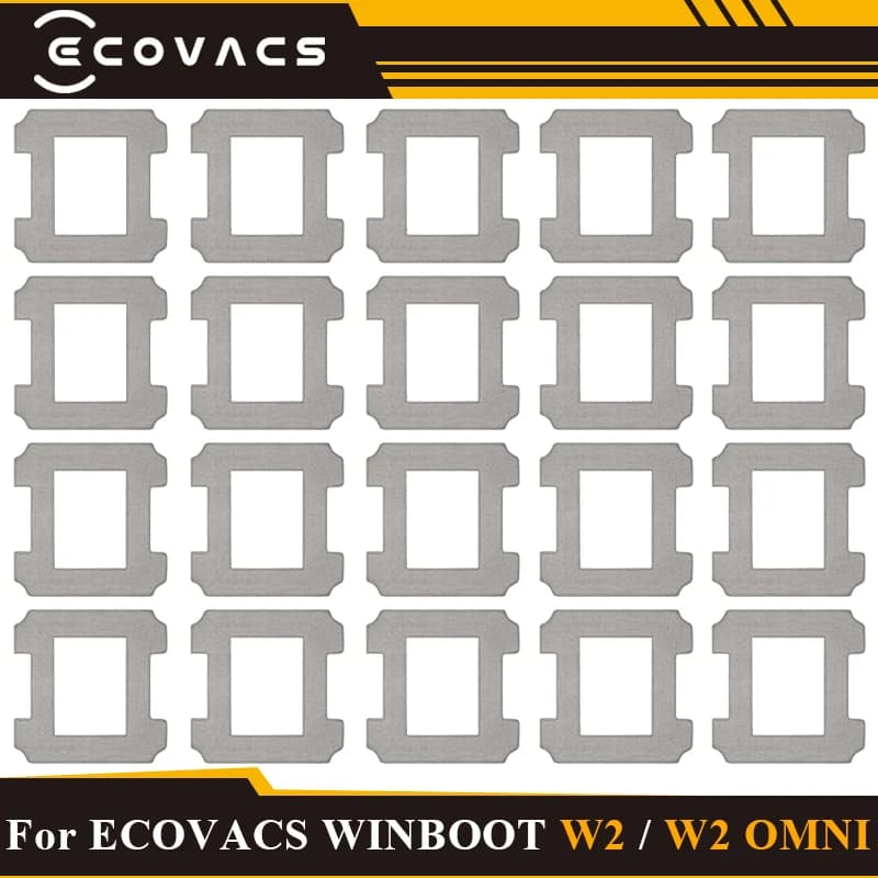 For ECOVACS WINBOOT W2 / W2 OMNI / W1 / W1 Pro Microfiber Mop Pad Cloth Replacement Parts Accessories